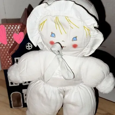 Tartine et Chocolat Vintage Poupée Doudou à grelot 